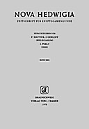 Cover image of: Nova Hedwigia Band 30 Heft 1-4