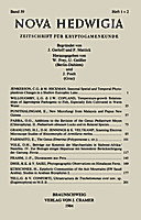 Image de couverture de: Nova Hedwigia Band 39 Heft 1-2