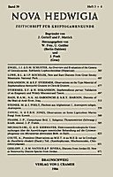 Image de couverture de: Nova Hedwigia Band 39 Heft 3-4