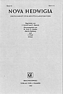 Cover image of: Nova Hedwigia Band 41 Heft 1-4