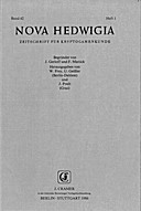 Cover image of: Nova Hedwigia Band 42 Heft 1