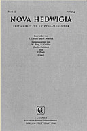 Cover image of: Nova Hedwigia Band 42 Heft 2-4