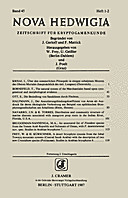 Cover image of: Nova Hedwigia Band 45 Heft 1-2