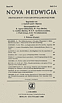 Cover image of: Nova Hedwigia Band 46 Heft 3-4