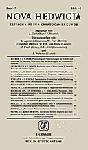 Cover image of: Nova Hedwigia Band 47 Heft 1-2