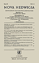 Cover image of: Nova Hedwigia Band 48 Heft 1-2