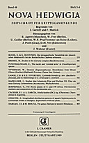 Cover image of: Nova Hedwigia Band 48 Heft 3-4