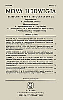 Cover image of: Nova Hedwigia Band 49 Heft 1-2