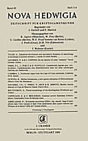 Cover image of: Nova Hedwigia Band 49 Heft 3-4