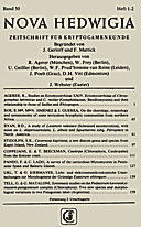 Cover image of: Nova Hedwigia Band 50 Heft 1-2
