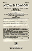 Cover image of: Nova Hedwigia Band 51 Heft 1-2