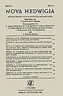 Cover image of: Nova Hedwigia Band 52 Heft 3-4