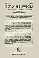 Cover image of: Nova Hedwigia Band 53 Heft 1-2
