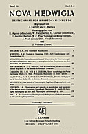 Cover image of: Nova Hedwigia Band 56 Heft 1-2
