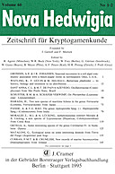 Cover image of: Nova Hedwigia Band 60 Heft 1-2