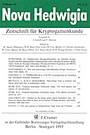 Cover image of: Nova Hedwigia Band 61 Heft 1-2