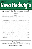 Cover image of: Nova Hedwigia Band 63 Heft 1-2
