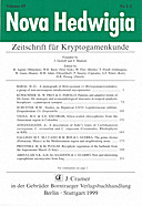 Cover image of: Nova Hedwigia Band 69 Heft 1-2