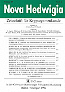 Cover image of: Nova Hedwigia Band 69 Heft 3-4