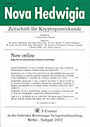 Cover image of: Nova Hedwigia Band 74 Heft 3-4