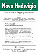 Cover image of: Nova Hedwigia Band 75 Heft 1-2