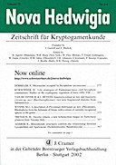 Cover image of: Nova Hedwigia Band 75 Heft 3-4
