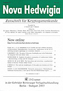 Cover image of: Nova Hedwigia Band 77 Heft 1-2