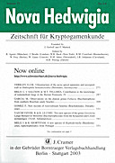Cover image of: Nova Hedwigia Band 77 Heft 3-4