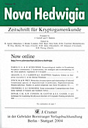 Cover image of: Nova Hedwigia Band 78 Heft 1-2