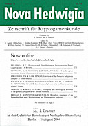 Cover image of: Nova Hedwigia Band 78 Heft 3-4