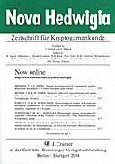 Cover image of: Nova Hedwigia Band 79 Heft 3-4