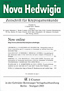 Cover image of: Nova Hedwigia Band 80 Heft 3-4