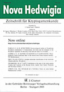 Cover image of: Nova Hedwigia Band 81 Heft 1-2