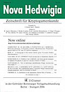 Cover image of: Nova Hedwigia Band 83 Heft 1-2