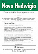 Cover image of: Nova Hedwigia Band 83 Heft 3-4