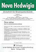 Cover image of: Nova Hedwigia Band 86 Heft 1-2