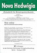 Cover image of: Nova Hedwigia Band 86 Heft 3-4