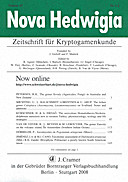Cover image of: Nova Hedwigia Band 87 Heft 1-2