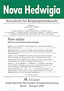 Cover image of: Nova Hedwigia Band 87 Heft 3-4