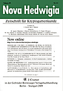 Cover image of: Nova Hedwigia Band 89 Heft 1-2