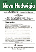 Cover image of: Nova Hedwigia Band 89 Heft 3-4