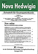 Cover image of: Nova Hedwigia Band 92 Heft 1-2