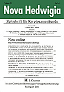 Cover image of: Nova Hedwigia Band 92 Heft 3-4