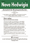 Cover image of: Nova Hedwigia Band 93 Heft 3-4