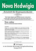 Cover image of: Nova Hedwigia Band 101 Heft 1-2