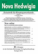 Cover image of: Nova Hedwigia Band 103 Heft 1-2