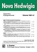 Cover image of: Nova Hedwigia Band 108 Heft 1-2
