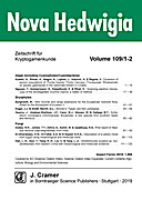 Cover image of: Nova Hedwigia Band 109 Heft 1-2