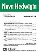 Cover image of: Nova Hedwigia Band 110 Heft 3-4