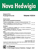 Cover image of: Nova Hedwigia Band 113 Heft 3-4